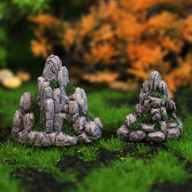 Aquarium Marine Stone - حجر مزيف جبلي صغير ، ألعاب