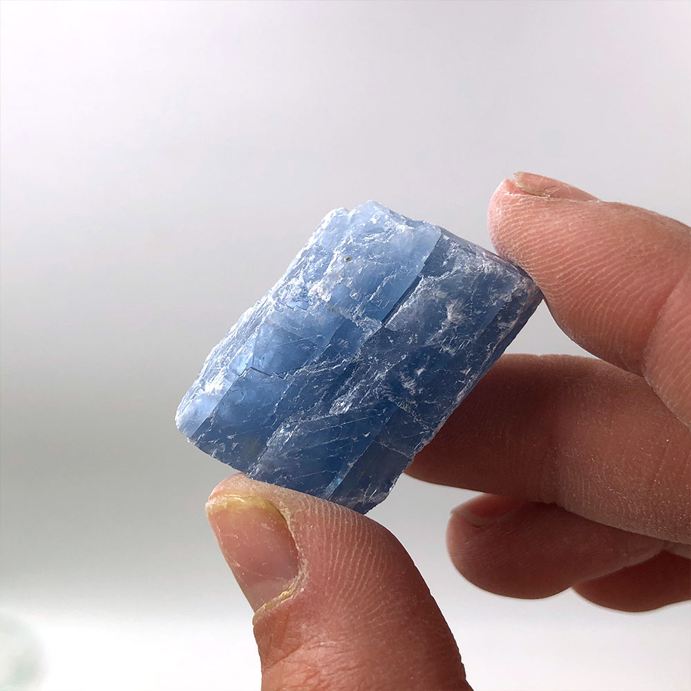 Aquarium Marine Stone - 1 قطعة الطبيعية الخام الأزرق الكالسيت