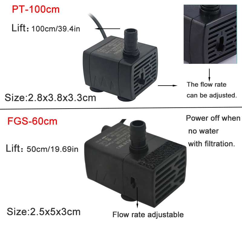 مضخة مياه غاطسة USB للأحواض ال - مراجعة Marine Aquarium Water وسعره