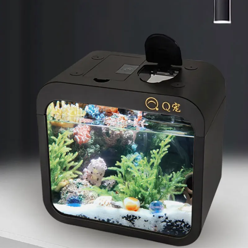 سطح المكتب خزان الأسماك الاكري - مراجعة Marine Aquarium All In One وسعره